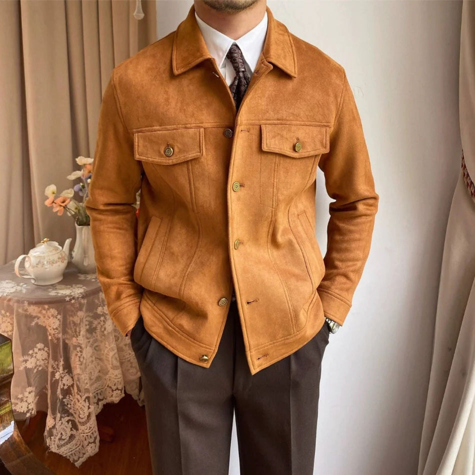 The Cortina Suede Lapel Jacket
