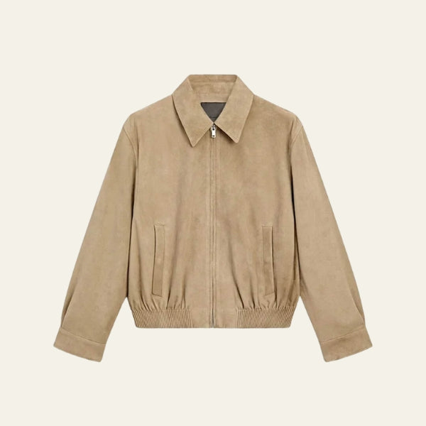 The Aspen Suede Bomber Jacket