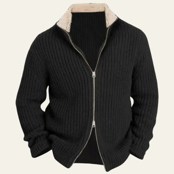 The Oslo Wool Zip Knit