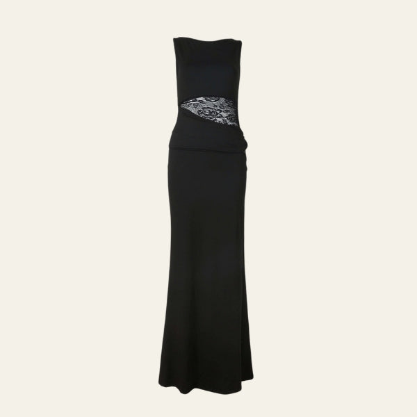The Kathy Black Maxi Dress