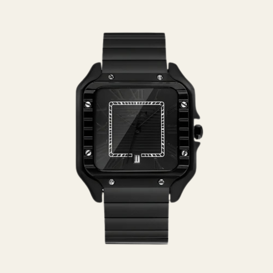 The Vienna Stainless Steel Square Watch