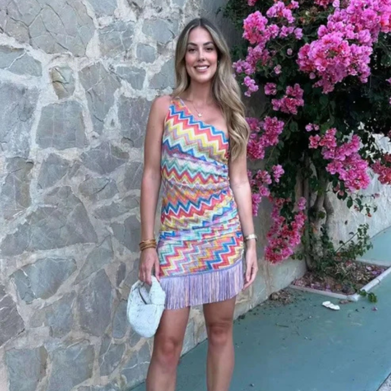 The Capri Fringe Mini Dress