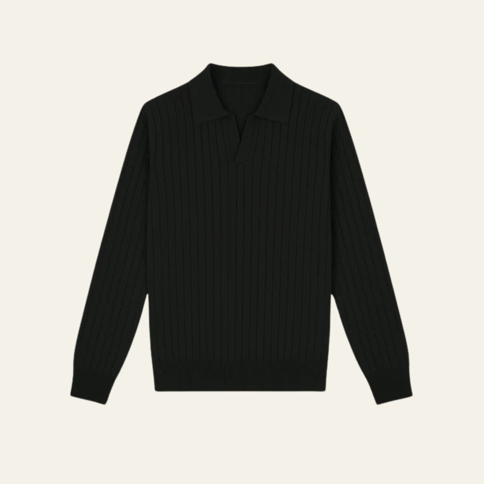 The Lucerne Ribbed Knit Polo