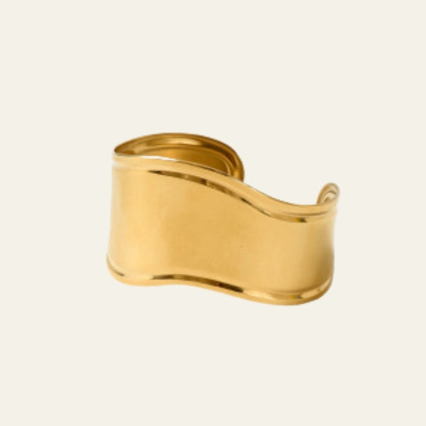 The Capri Wave Gold Cuff