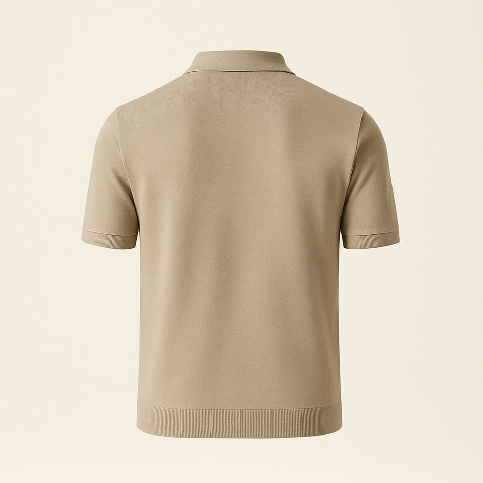 The Marbella Quarter Zip Knit Polo
