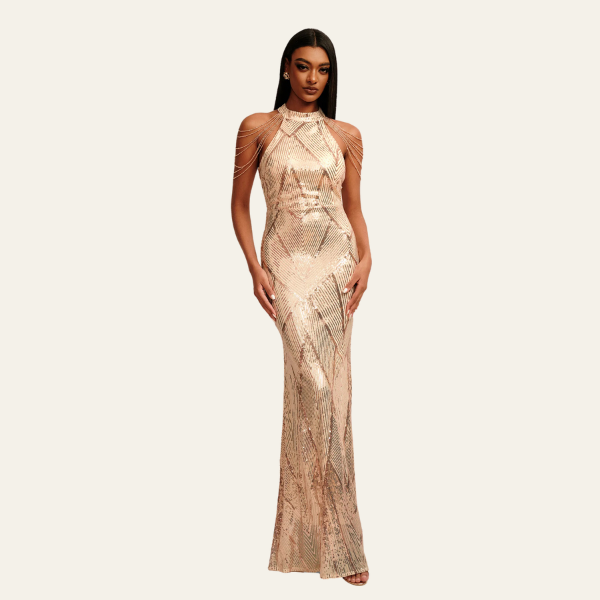 The Cannes Sequin Evening Gown