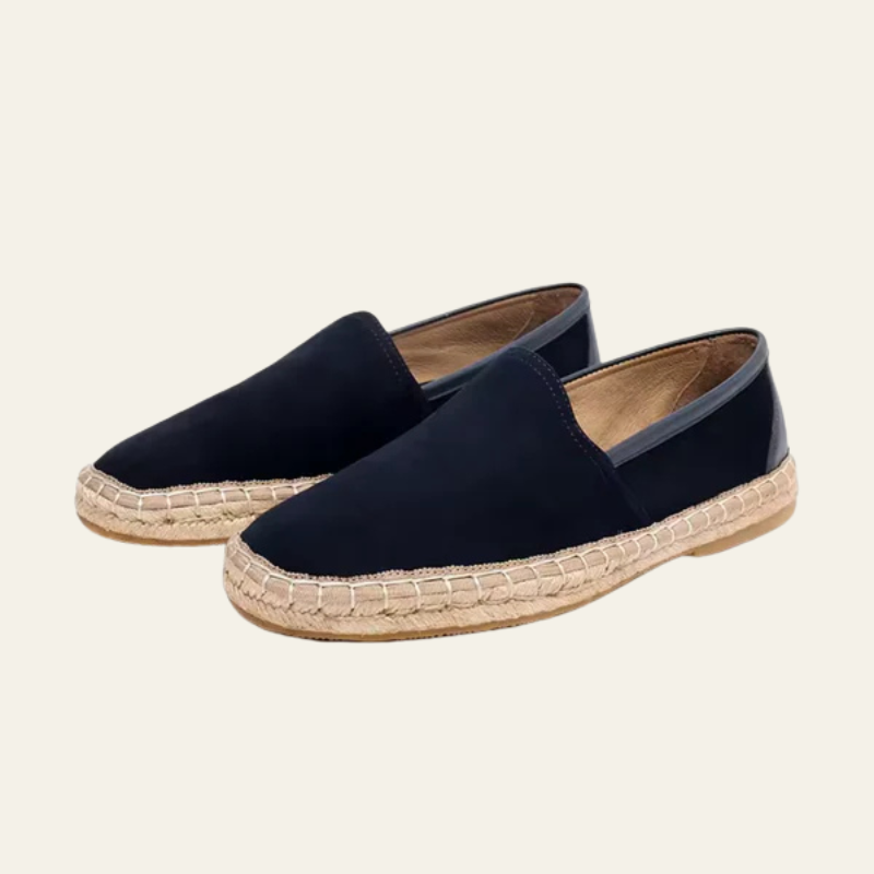 The Capri Suede Espadrilles Navy