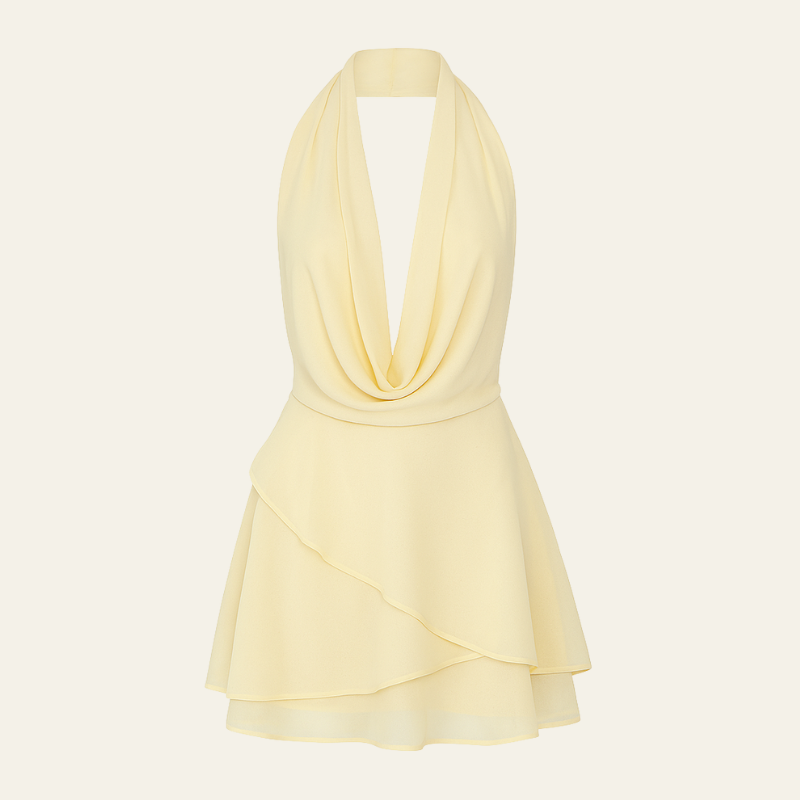The Amalfi Draped Mini Dress
