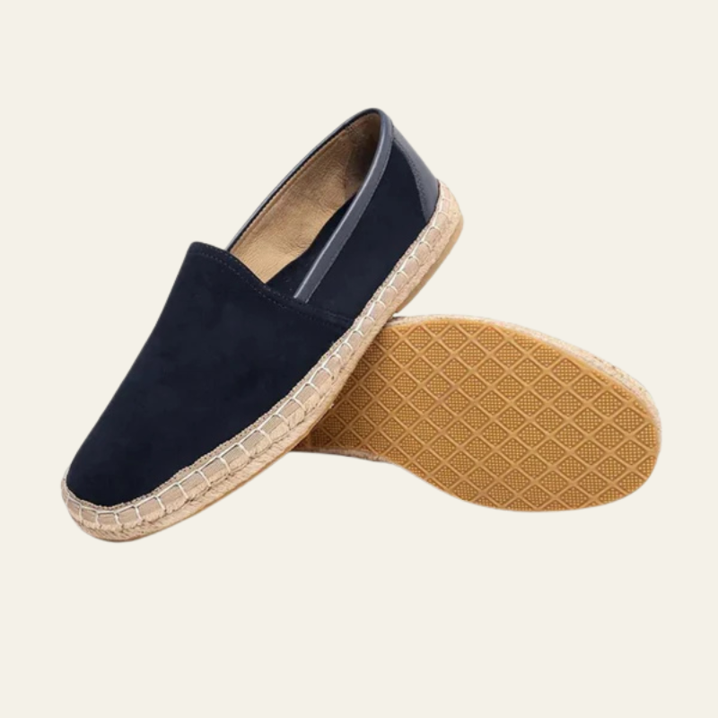 The Capri Suede Espadrilles Navy