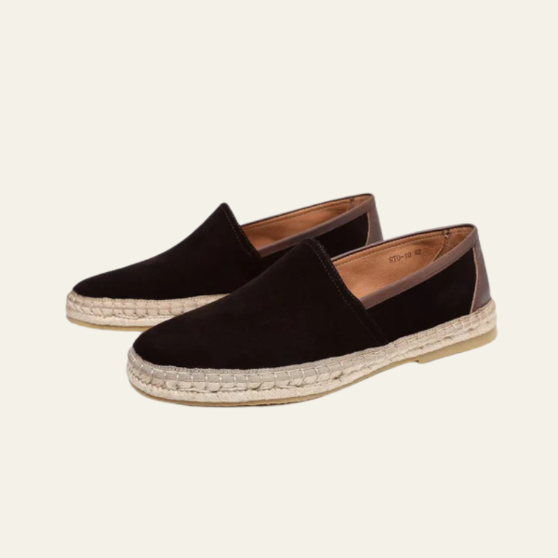 The Capri Suede Espadrilles Coffee Brown