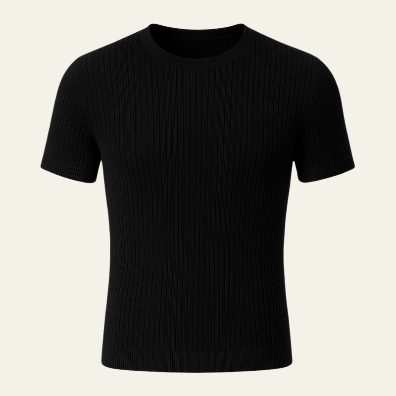 The Ravello Ribbed Cotton T-Shirt