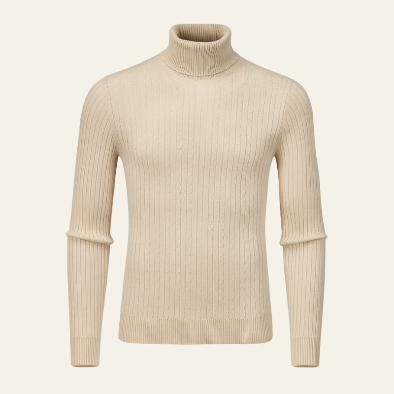 The Siena Ribbed Knit Turtleneck