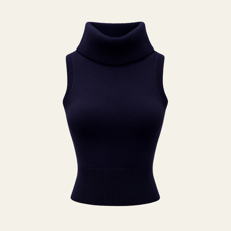The Zurich Turtleneck Knit Vest